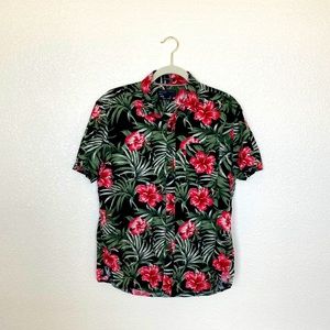 D.S. New York Denim and Flower Hawaiian Shirt